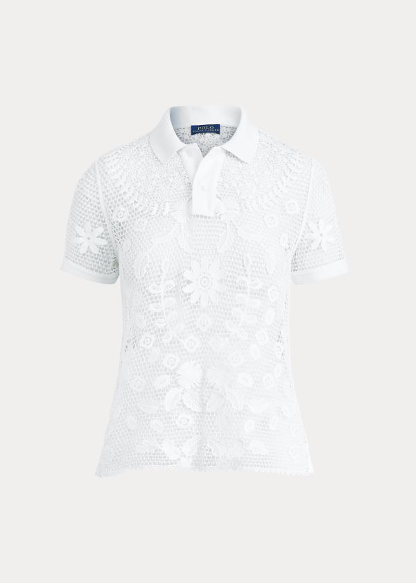 Women's Polo Ralph Lauren Lace Polo Shirts | 304758IBP